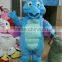 EVA plush material adult dragon costume blue dragon mascot costume