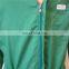 Apparel workwear new design plus size 80% polyester 20% cotton 190gsm green zipper and button safety coverall with multi pockets