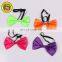 Colorful party knitted mens silk bowtie