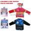 Fashion halloween party cosplay clothes children police costume