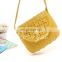 Sweet Style Solid Color and Hollow Out Design Women's Crossbody Bag