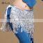 Y-2059 Indian Multy color sequins tassel belly dance hip scarf