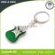 hot new products green printing guitar shaped metal keychain