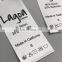 Custom polyester printed ribbon satin care labels for garment