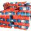 Large Capacity Orange Blue PE Laminated Tarpaulin