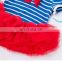 Summer Little Girl Boutique clothing Baby Girls Outfits striped blue white romper & Tutu Skirt With Headband Independence Day