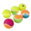 Unique Spiky Teeth Pet Dog Stress Treat Tennis Ball Squeaky Red Rubber Tugging Toys For Dog