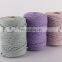 WHOLESALE  colored recycle cotton rope  Colored Macrame Rope cotton for 4mm