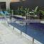 Customised Outdoor Laminated Tempered Glass Wall for Swimming Pool