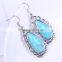 wholesale fashion vintage resin acrylic kallaite tear style light weight gold earring stud findings