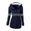 Factory custom  women's spring and autumn long-sleeved casual sports hooded zipper start sweater jacket women S-5XL