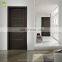 Room Solid Flush Bedroom Apartment Prehung Black Aluminum Strip Decoration Style Wooden Interior Modern Door Color Design