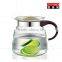 promotional glass kettle, transparent glass water pot, water bottle