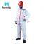 Chemical Industrial Workers Clothing Taped Seam Microporous Coverall with 3 Piece Hood