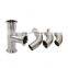 BPE Sanitary Pipe Fitting Elbow Stainless Steel Tee Reducer Elbow Fitting