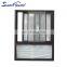 Superhouse latest sliding window design AS2047 Certified hot sale aluminum frame sliding window with a fixed window