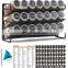 Spice Rack Organizer with Spice Jars,  Spice Labels, Chalk Marker and Funnel Set for Cabinet, Countertop, Pantry