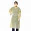 Free Samples Non Sterile Isolation Gown 25gsm Examination Gown Disposable Isolation Clothing Blue Gowns Long Sleeves