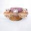 Hot Selling Handmade Rattan Cake Stand Round Tray With Leg for Table Handwoven Basket for Breakfast Wholesale
