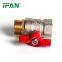 IFAN 1/2 Inch Threaded Brass Ball Valve Forged 2 Way Brass Valves for Cold and Hot Water