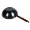 Nonstick Lightweight Rustproof Carbon Steel Wok With Wooden Handle