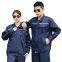 Customized men's workshop factory reflective strip for long sleeved workwear