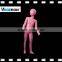 hot sell window display full body abstract fiberglass kids mannequin with sculptured hair