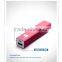 2600mah long time rechargeable Portable power bank PB004 with one year warranty