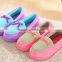 korean style lovely women cotton slippers soft bottom floor slippers simple design women winter slippers