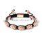 2016 Latest Design Vogue Jewellery Adjustable Charm Black Cord Bracelet Beads Bracelet With Diamond