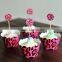 Christmas toothpick Cupcakes surrounding edge set