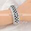 costume Jewelry cuff bracelet gold plated buckle wholesale crystal bangles