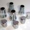 TPMS Green Top Nitrogen Tire Valve Stem Cap Sleeve Cover Chrome Set