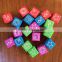 14MM four color engraving LOGO dice 20 sets / sets The six sides are all carved pattern marks Collection of goods