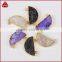 Half Moon Druzy Necklaces GF Chain