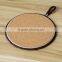 Hot sell round shape ceramic trivet with rope for hanging