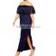sexy woman bodycon dress off-shoulder lace dress African woman dress