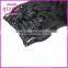 Double weft 200g clip in hair extension human hair extensions unprocessed clip in hair extensions for black women