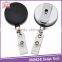 Magnetic abs badge reels with metal wire rope slide back clip