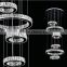 LED Circles Crystal Chandelier Ceiling Ring Fixtures Pendant Lighting