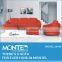 Red leather sofa set designs small corner sofa