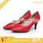 Fashion Women Genuine Shipskin High Heel Slip-on Shoes for Party