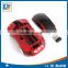 Hottest gift and promotion 2.4G wireless car mouse Customized logo Wireless Computer Car Shape Mouse With Blue Headlights