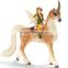 Ze figurines/Sula of toys in the belt l/Riding a unicorn forest female elf Toy Figure