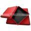 Red Cardboard Paper Box With Lid.