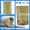 High quality paper bag with zipper and stand up pouch with zipper for food