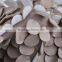 PU leather round slices mesh applique net embroidery fabric design