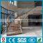 Double beam stainless steel curved stair