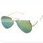 High Quality metal frame Resin Lence Vintage Retro Reflective Sunglasses