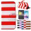 New Cheap Price Fancy Color Cell Phone Case for Girls For Samsung S6 Edge Wallet Leather Case With Stand, Wholesale China